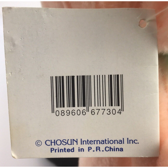 Vintage Trolio Trolls Plush 9.5" Doll 1992 Chosun Green Hair Bow Naked w/ Tag - Picture 10 of 13